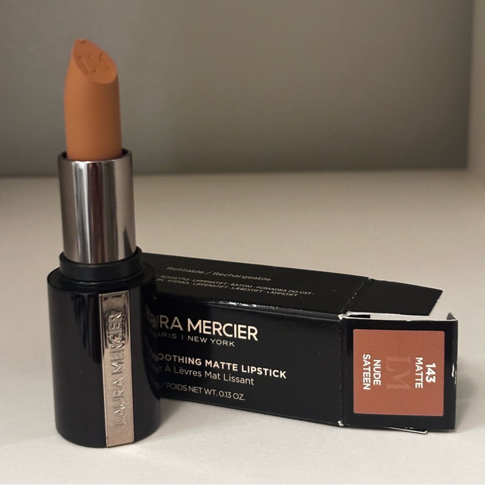 Brand New! Laura Mercier Caviar Smoothing Matte Lipstick - 143 Nude Sateen